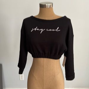 Free People crop top sweater